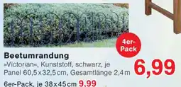 Wiglo Wunderland Beetumrandung »Victorian«, Kunststoff, schwarz Angebot
