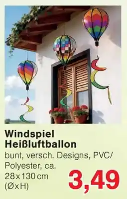 Wiglo Wunderland Windspiel Heißluftballon Angebot