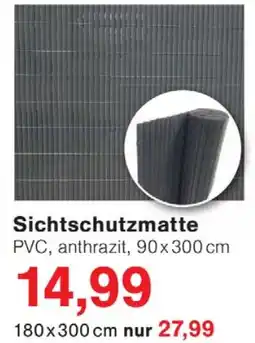 Wiglo Wunderland Sichtschutzmatte PVC, anthrazit Angebot