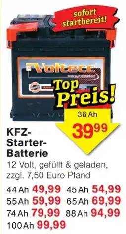Wiglo Wunderland Voltecc KFZ-Starter-Batterie Angebot