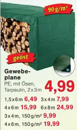 Wiglo Wunderland Gewebeplane PE, mit Ösen, Tarpaulin Angebot