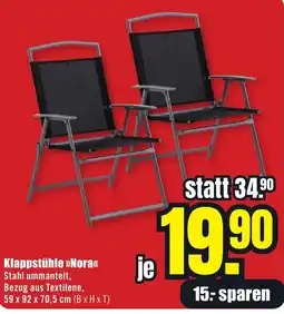 B1 Discount Baumarkt Klappstühle »Nora« Angebot