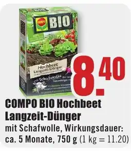 B1 Discount Baumarkt COMPO BIO Hochbeet Langzeit-Dünger Angebot