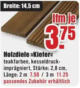 B1 Discount Baumarkt Holzdiele »Kiefer« Angebot