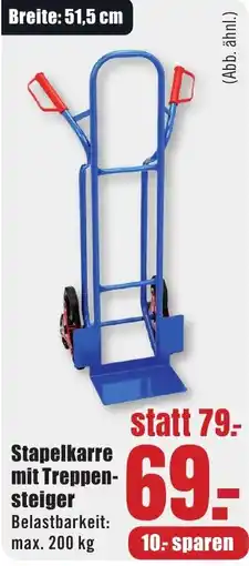 B1 Discount Baumarkt Stapelkarre mit Treppensteiger Angebot