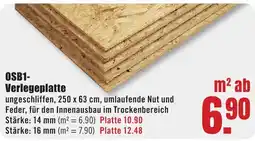 B1 Discount Baumarkt OSB1-Verlegeplatte Angebot
