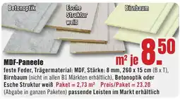 B1 Discount Baumarkt MDF-Paneele Angebot