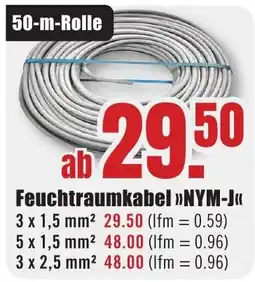 B1 Discount Baumarkt Feuchtraumkabel »NYM-J« Angebot