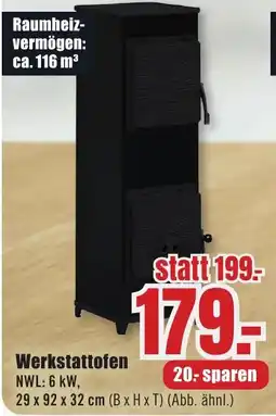 B1 Discount Baumarkt Werkstattofen Angebot