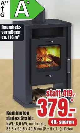 B1 Discount Baumarkt Kaminofen »Lulea Stahl« Angebot