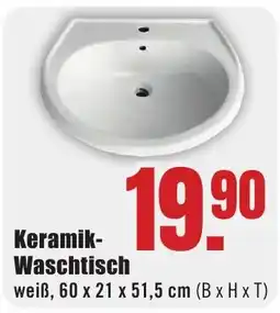B1 Discount Baumarkt Keramik-Waschtisch Angebot