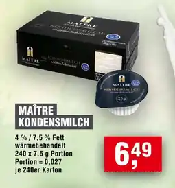 EDEKA Foodservice Maître kondensmilch Angebot