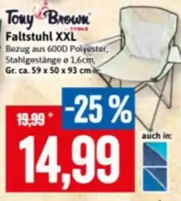 Stolz Tony Brown Faltstuhl XXL Angebot