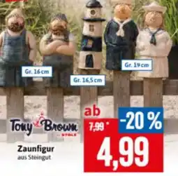 Stolz Tony Brown Zaunfigur aus Steingut Angebot