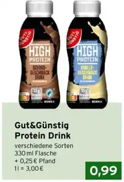 CAP Markt Gut&Günstig Protein Drink Angebot