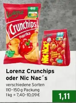CAP Markt Lorenz Crunchips oder Nic Nac's Angebot