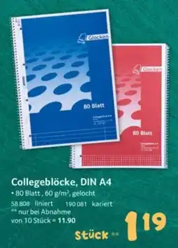 Selgros Collegeblöcke, DIN A4 Angebot