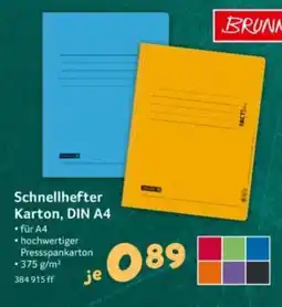 Selgros Schnellhefter Karton, DIN A4 Angebot