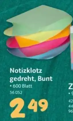 Selgros Notizklotz gedreht, Bunt Angebot