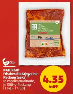 PENNY NATURGUT Frisches Bio Schweine-Nackensteaks Angebot