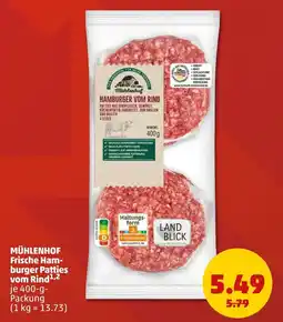 PENNY MÜHLENHOF Frische Hamburger Patties vom Rind Angebot