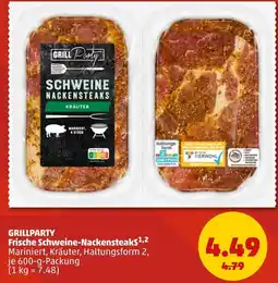 PENNY GRILLPARTY Frische Schweine-Nackensteaks Angebot