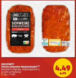 PENNY GRILLPARTY Frische Schweine-Nackensteaks Angebot