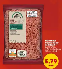 PENNY MÜHLENHOF Frisches Rinder-Hackfleisch Angebot
