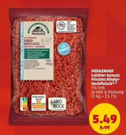 PENNY MÜHLENHOF Leichter Genuss Frisches Rinder-Hackfleisch Angebot