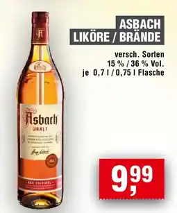 EDEKA Foodservice Asbach liköre / brände Angebot