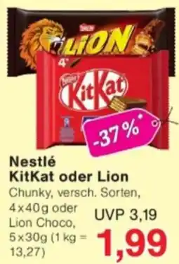 Jawoll Nestlé KitKat oder Lion Angebot