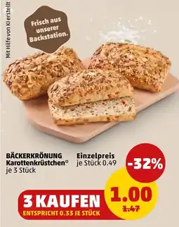 PENNY BÄCKERKRÖNUNG Karottenkrüstchen Angebot