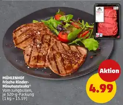 PENNY MÜHLENHOF Frische Rinder-Minutensteaks* Angebot