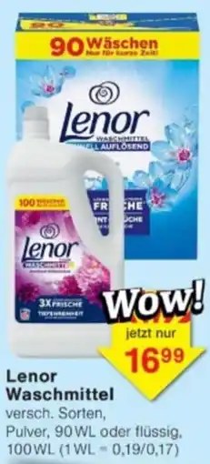 Jawoll Lenor Waschmittel Angebot