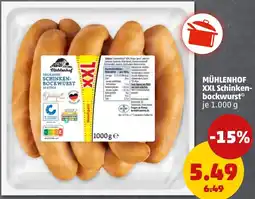 PENNY MÜHLENHOF XXL Schinkenbockwurst Angebot