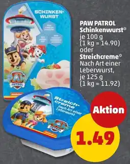 PENNY PAW PATROL Schinkenwurst* oder Streichcreme* Angebot