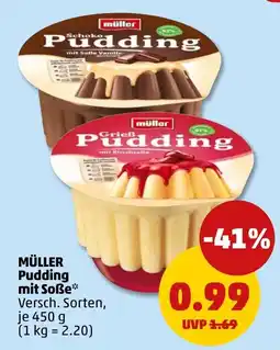 PENNY MÜLLER Pudding mit Soße Angebot