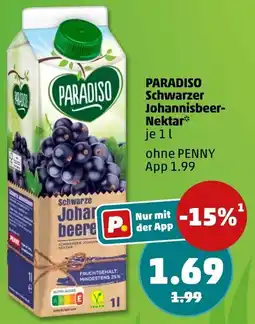 PENNY PARADISO Schwarzer Johannisbeer-Nektar Angebot