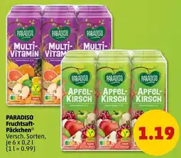 PENNY PARADISO Fruchtsaft-Päckchen Angebot