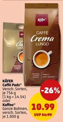 PENNY KÄFER Caffè Pads Angebot