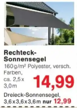 Jawoll Rechteck-Sonnensegel Angebot