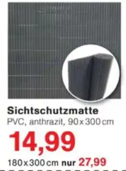 Jawoll Sichtschutzmatte PVC, anthrazit Angebot