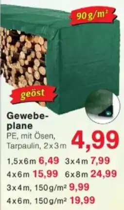 Jawoll Gewebe-plane PE, mit Ösen, Tarpaulin Angebot