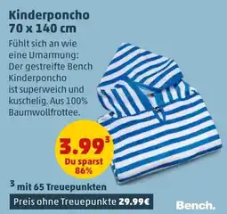 PENNY Kinderponcho Bench Angebot
