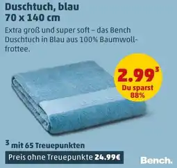 PENNY Bench Duschtuch, blau Angebot