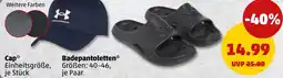 PENNY UNDER ARMOUR Cap oder Badepantoletten Angebot
