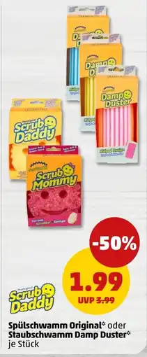 PENNY Scrub Daddy Spülschwamm Original oder Staubschwamm Damp Duster Angebot