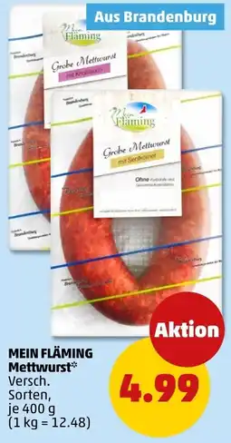 PENNY MEIN FLÄMING Mettwurst* Angebot