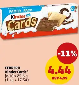 PENNY FERRERO Kinder Cards Angebot
