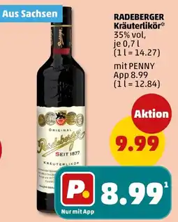PENNY RADEBERGER Kräuterlikör Angebot
